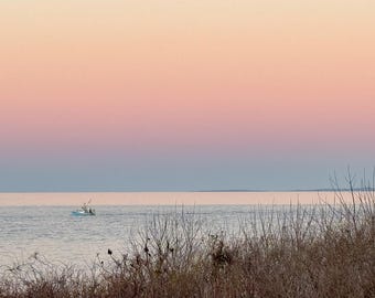 Digitale kunst - Montauk Sunset Coastal New York met hoge resolutie digitaal afdrukbestand