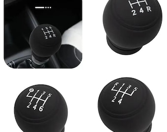 Universal Silicone Gear Shift Knob Cover, Non Slip Dustproof Water Resistant Manual Shifter Protector