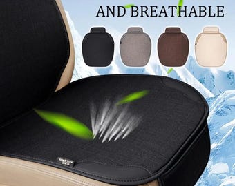 Universal Flax Car Seat Cover, Anti Scratch Front Seat Protector Cushion for Auto Interior