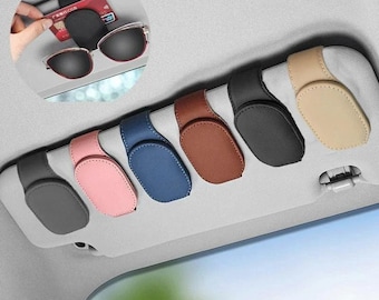 Universal Car Glasses Case Sunglasses Clip Card Ticket Holder Stand Fastener Pen glasses Case Car Accessories
