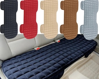 Universal Car Seat Cover Cushion, Flocking Cloth Non-Slip Winter Seat Pad, Warm Car Seat Protector for Truck SUV Van