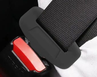 Universal Car Seat Belt Buckle Cover, Soft Silicone Anti Collision Protector Case, Seat Belt Buckle Guard Auto Interior Accessory
