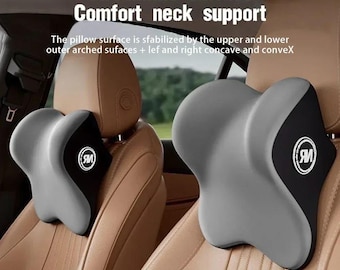 Car Lumbar Support Pillow Memory Foam Backrest Cushion, Removable Washable Vehicle Seat Waist Support Pad