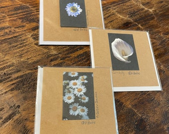 White Flower Giclée Mini Photo Cards