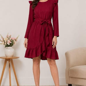 brown velvet midi dress Danika Bandeao Brown Foiled Velvet Midi Dress  Girl In Mind