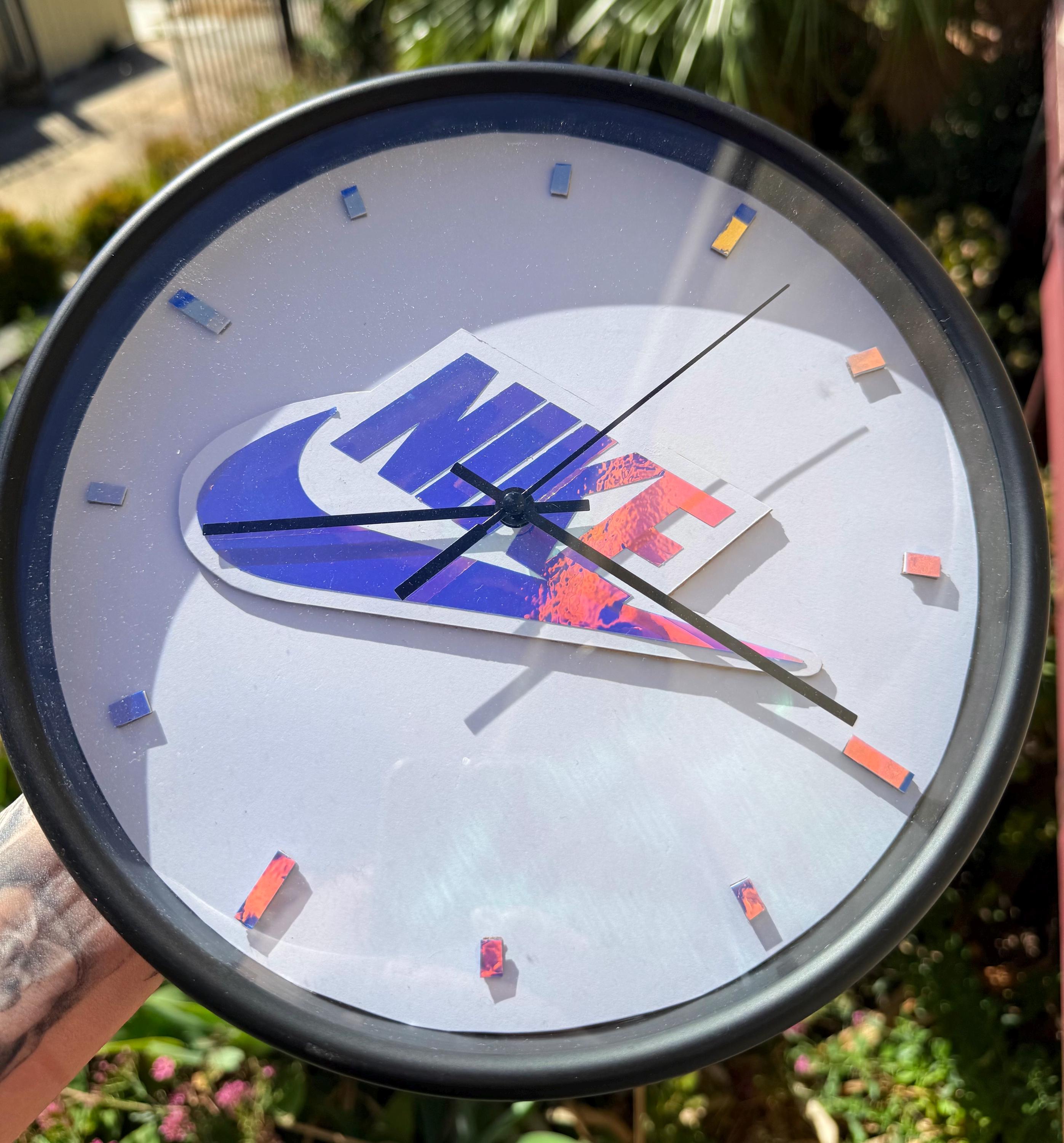 sneaker head clock