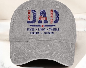 Gorra personalizada para papá, recuerdo del Día del Padre, El Hombre, La Leyenda, Gorra para Papá, Papa, Idea de Regalo de Cumpleaños, De Hijo, Hija, Nieto, Sincero