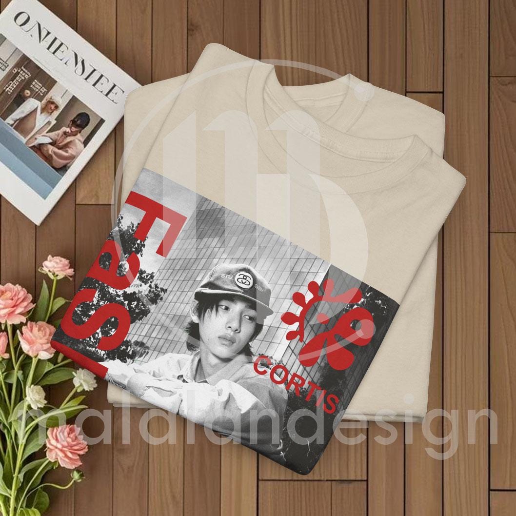 CORTIS Juhoon Fashion Tee Unisex Retro Photo Graphic T-shirt