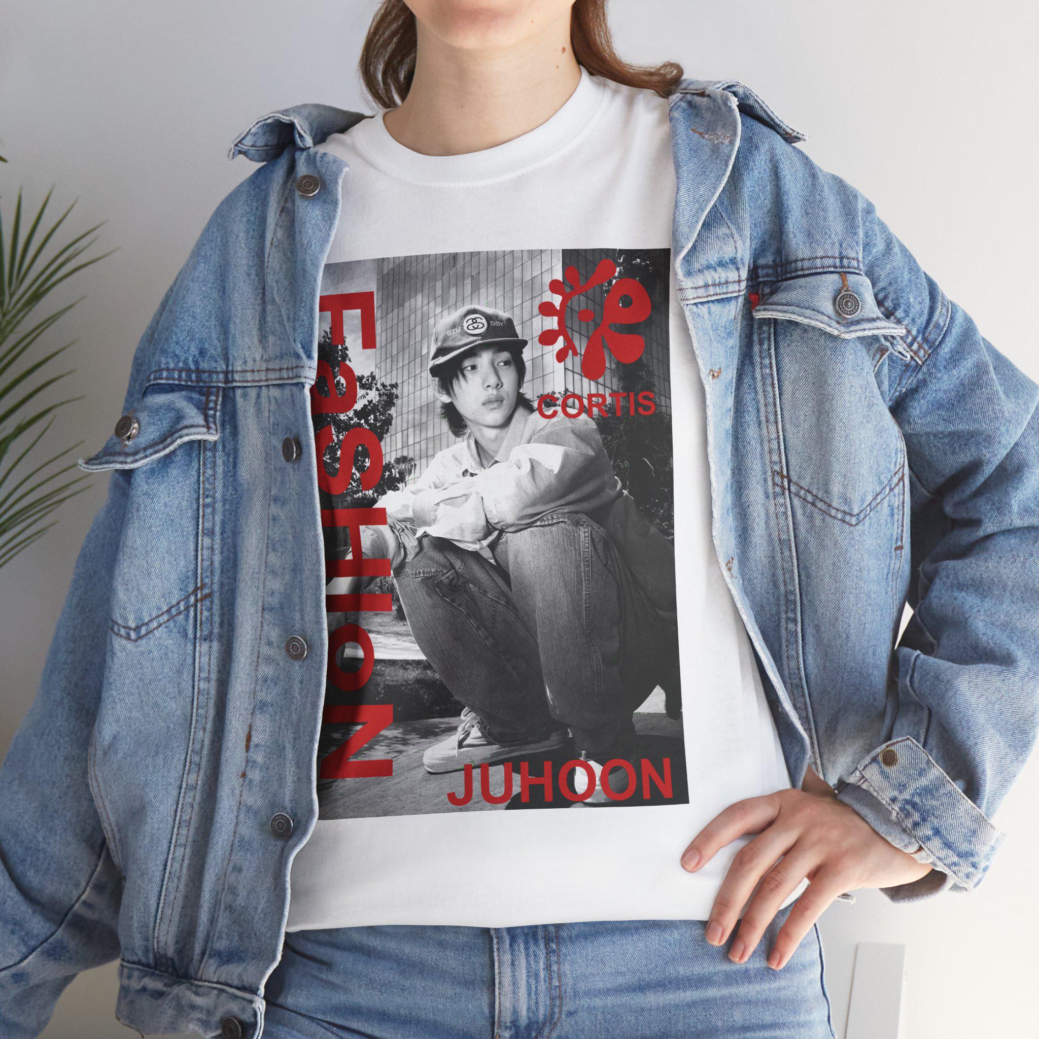 【M】CORTIS PHOTO T-SHIRT JUHOON ジュフン CORTIS Juhoon Fashion Tee Unisex Retro Photo Graphic T-shirt