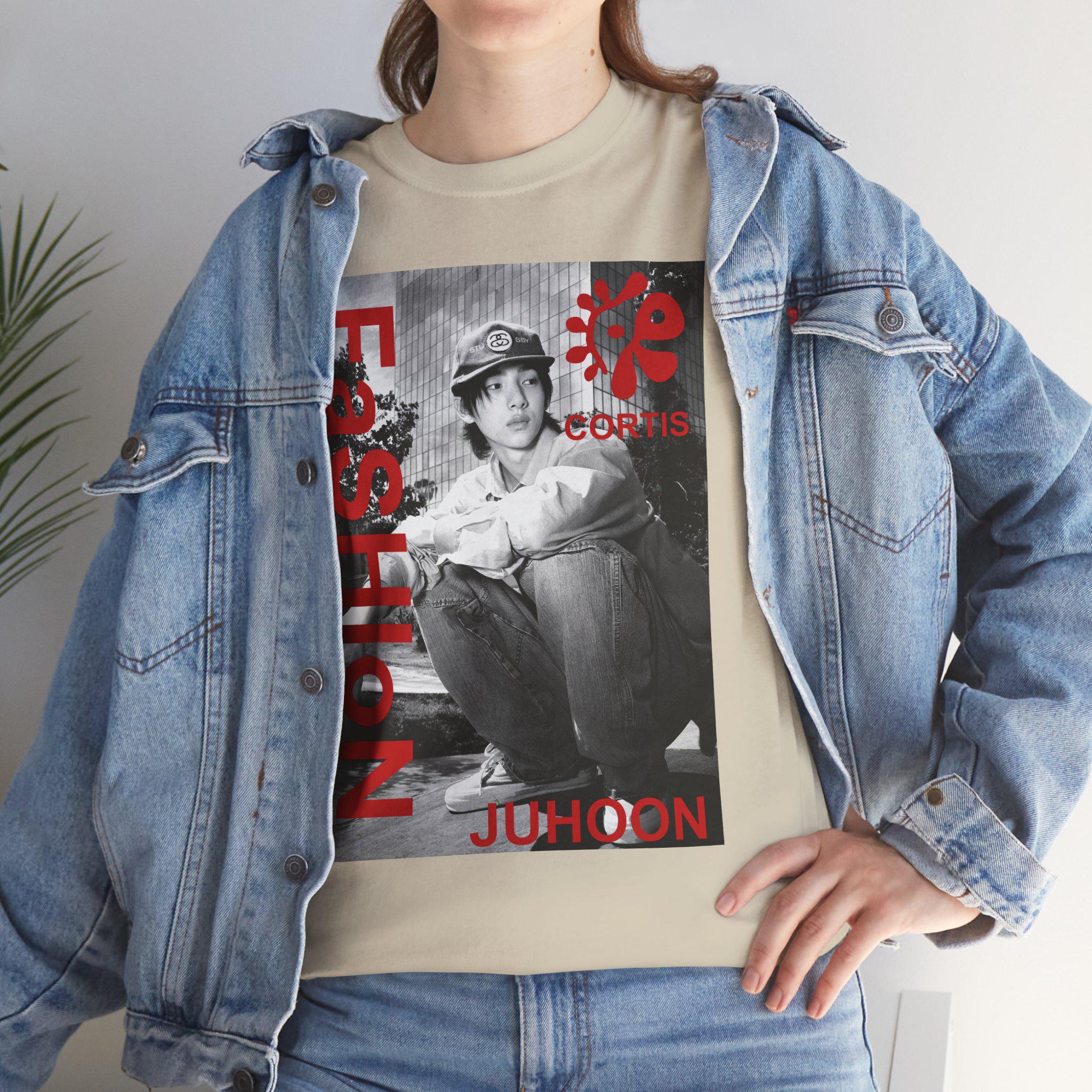 CORTIS Juhoon Fashion Tee Unisex Retro Photo Graphic T-shirt