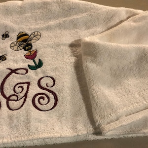 Bridesmaids gift Terry cloth cotton Turban 100% cotton embroidered monogrammed button/elastic clasp