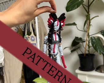 Your Pocket Feisty Ashy Alien - Amigurumi Doll Pattern, Detailed PDF Tutorial
