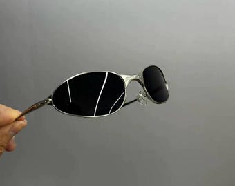 Gafas de sol Oakley Wire 1.0 Vintage Y2K con montura metálica deportiva