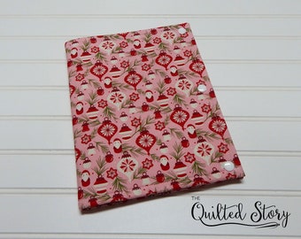 Cross Stitchers Project/Notions Folder-Cross Stitcher Organizers-Santa Christmas Cross Stitch Folder