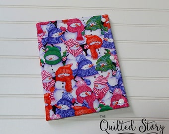 Cross Stitchers Project/Notions Folder-Cross Stitcher Organizers-Pinky Snowmen Cross Stitch Folder