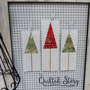 5" Scrappy Pines Block Pattern-PDF Foundation Paper Piecing Quilt Block Pattern Download-Blocco albero-Misure multiple incluse-Albero di Natale