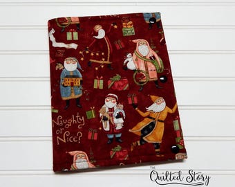 Naughty or Nice Santa-Teresa Kogut-Cross Stitcher Project Folder-Floss Organizer-PocketFolder-Needlework Case-Cross Stitchers Project Folder