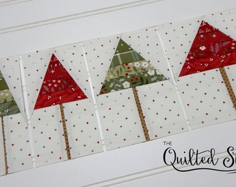 3" Scrappy Pines Block Pattern-PDF Foundation Paper Piecing Quilt Block Pattern Download-Tree Block-Multiple Sizes Included-Christmas  Tree