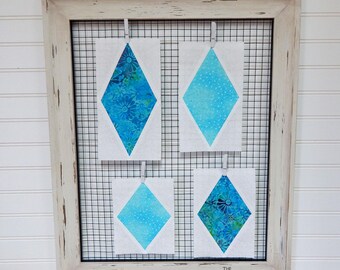 4.5 width Diamond Quilt Block Foundation Paper Piecing Quilt Block Pattern-Diamond Block-PDF Quilt Block Pattern Download-Multiple Sizes