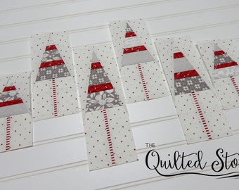 4" Candy Cane Lane Tree Block Pattern-PDF Foundation Paper Piecing Quilt Block Pattern Download-Tree Block-Multiple Sizes Included-Christmas