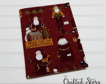 Kringle Santa-Teresa Kogut-Cross Stitcher Project Folder-Floss Organizer-Pocket Folder-Needlework Case-Cross Stitchers Project Folder