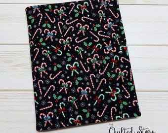 Candy Cane Themed Cross Stitcher Project Folder-Candy Canes Floss Organizer-Pocket Folder-Needlework Case-Cross Stitchers Project Folder