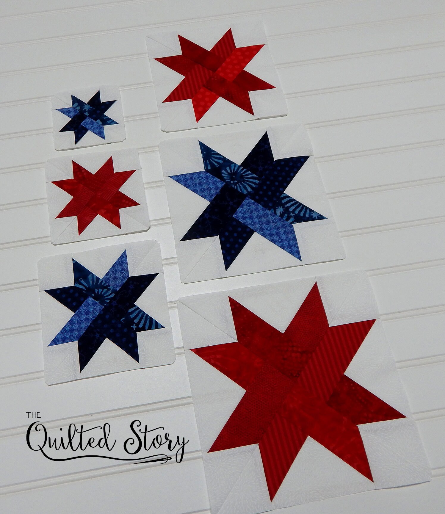 Large Sized Twisted Star Quilt Block Pattern-pdf Foundation Paper ...