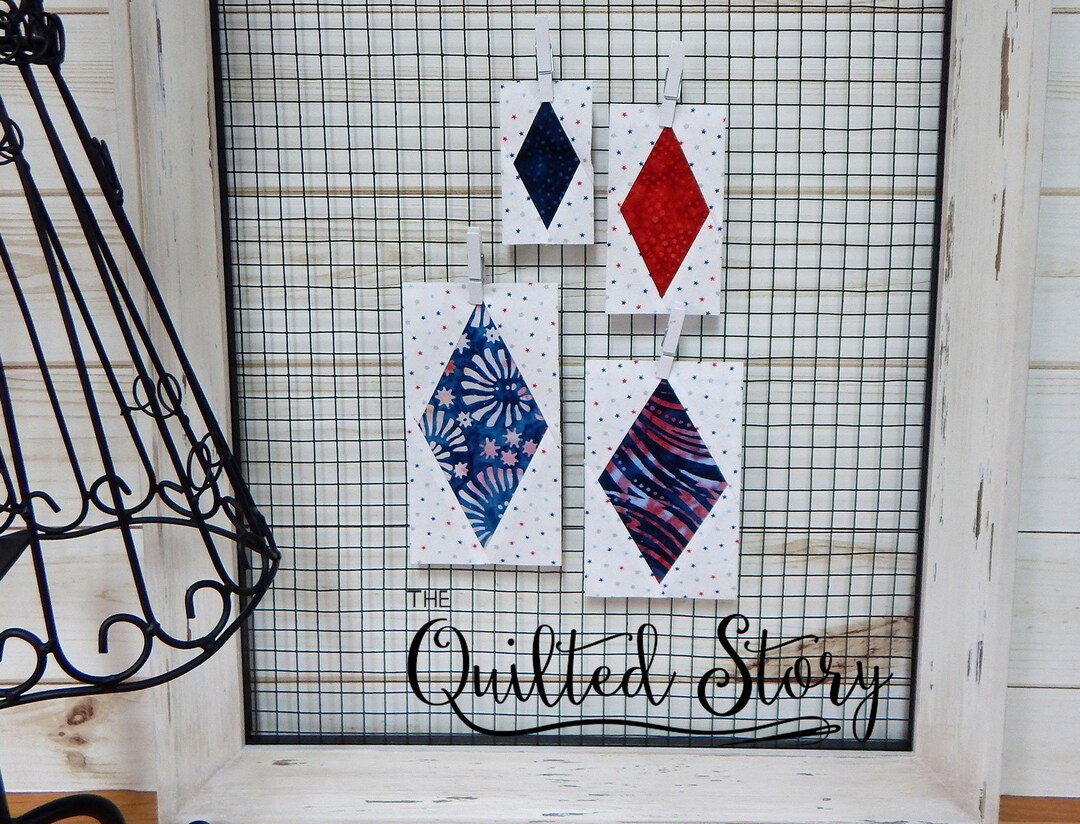 Diamond Quilt Block Foundation Paper Piecing Quilt Block Pattern ...