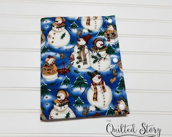 Woodland Snowmen Themed Cross Stitchers Project/Notions Folder-Cross Stitcher Organizers-Woodland Snowmen Cross Stitch Folder