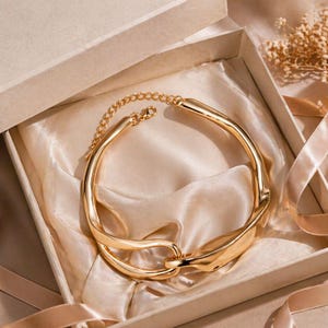 Exaggerated Heavy Metal Chain Necklace for Women, Punk Trend, Irregular Link Choker, Y2K Fashion Jewelry Accessories