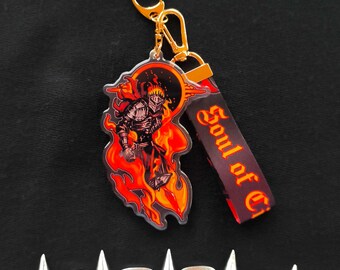 Soul of Cinder Dark Souls 3 Acrylic Keychain with lanyard