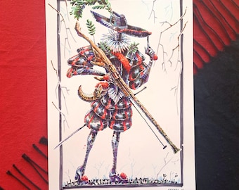 Mountain Ash wood Knight Art Print