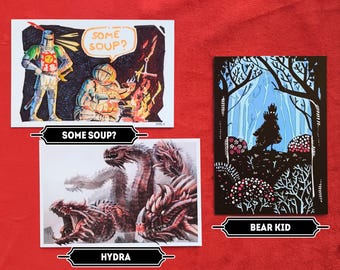 Dark Souls inspired Postcards, small art prints