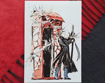 Vergil never calls, Devil May Cry Art Print
