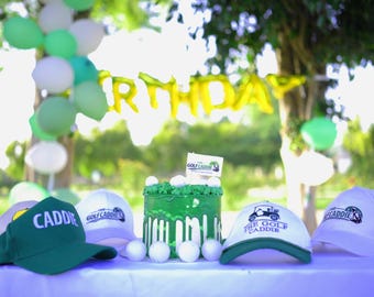 Cappello da golf Caddie Rope Hat, berretto da golf vintage bianco e verde, snapback ricamato, stile golf retrò, regalo per golfisti uomini, cappello da papà per attività all'aperto
