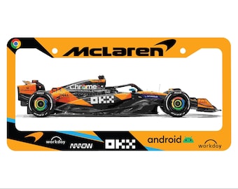 Moldura da placa de matrícula da equipe McLaren de Fórmula 1 (2025)