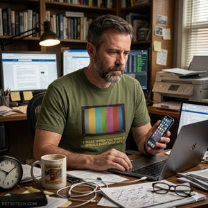 I Miss When The World Would Just Sign Off | Vintage TV Test Pattern Shirt | Xennial Retro Nostalgia Tee | 80s Broadcast Graphic Shirt