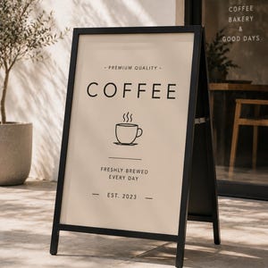 Custom A Frame Sign, 24 x 36 in – Waterproof Sidewalk Business Board, Custom Print Sign, Advertising Board, Business Sign, Double Sided