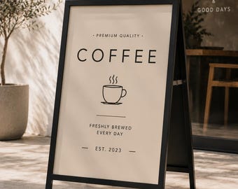 Custom A Frame Sign, 24 x 36 in – Waterproof Sidewalk Business Board, Custom Print Sign, Advertising Board, Business Sign, Double Sided