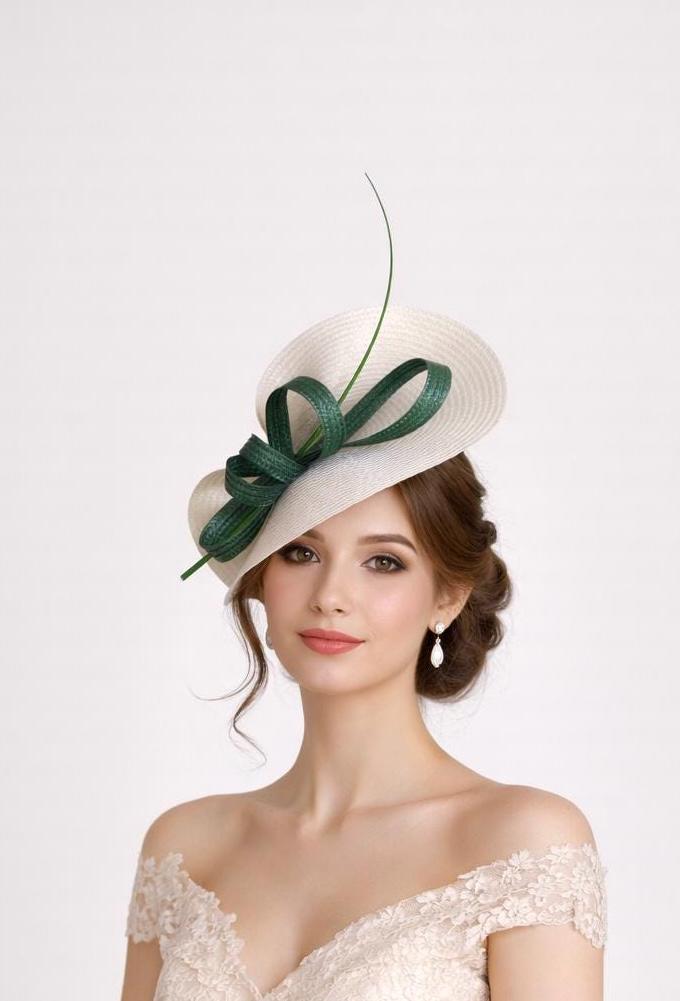 green dress ascot Kelly Peplum Ascot Dress with Asymmetric Lapel – Emile Vidal Carr
