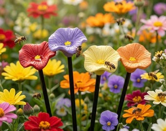Bijensproeier waterstation, sprookjestuinornamenten sculpturen cadeaus voor tuinliefhebbers Grillig verandadecor, plantenstokken, kunsthars in de tuin
