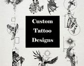 Personalized Tattoo Art - Custom Commission Drawing