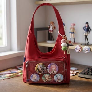 Ita Backpack With Clear Window Display Pocket, Y2K Rucksack  display picture 2