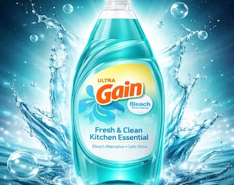 Gain Ultra Dish Soap Honey Berry Hula – Fresh Scent Bleach Alternative Cleaner