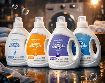 Concentrated Liquid Laundry Detergent Clean Linen Scent, 110 Loads, HE Compatible, Everyday Fabric Cleaner