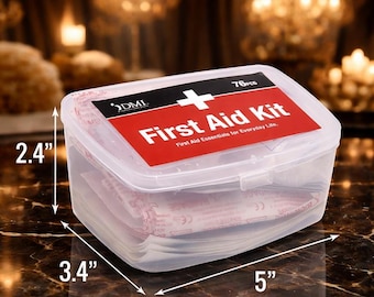 Portable First Aid Kit 76 Pieces Emergency Medical Supplies Travel Safety Kit