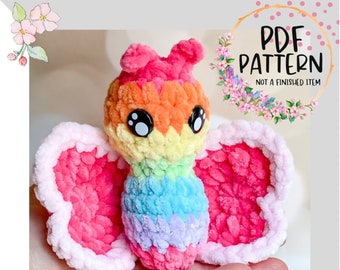 Crochet PATTERN~Candy the Butterfly~Butterfly Only~Crochet Tutorial-PDF Pattern-Market Makes-Handmade DIY
