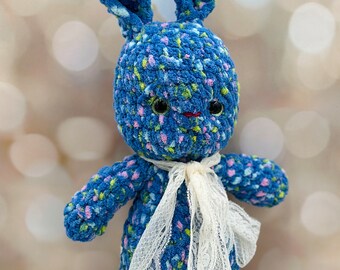 Crocheted Bunny  | Handmade Rabbit | Baby Shower Gift | Easter Basket Suprise