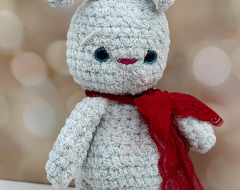 Crocheted Bunny  | Handmade Rabbit | Baby Shower Gift | Easter Basket Suprise