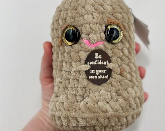 Crocheted Positive Potato  | Handmade Encouragement | Birthday Gift | Easter Basket